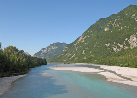 Il ,Tagliamento a Venzone