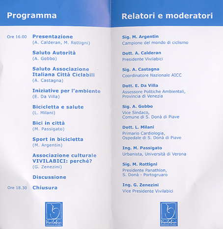 programma dell'incontro